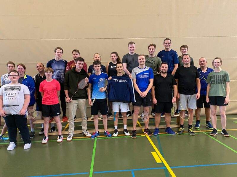 Badminton Freundschaftsbesuch des Kölner Vereins TSV Weiss