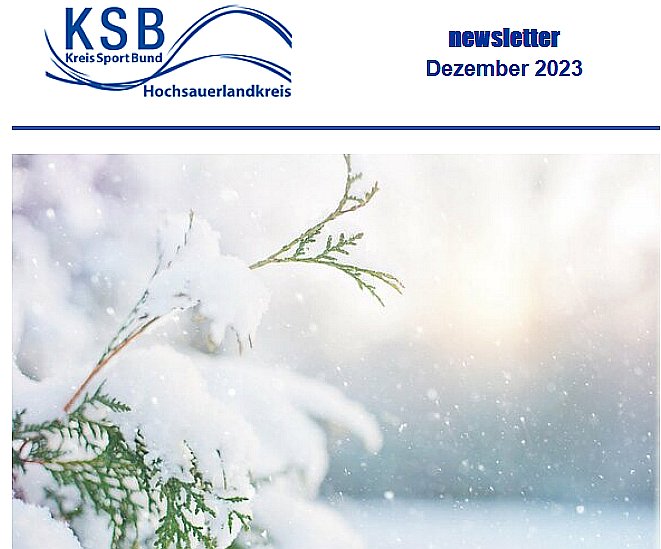 Newsletter KSB Sportbund